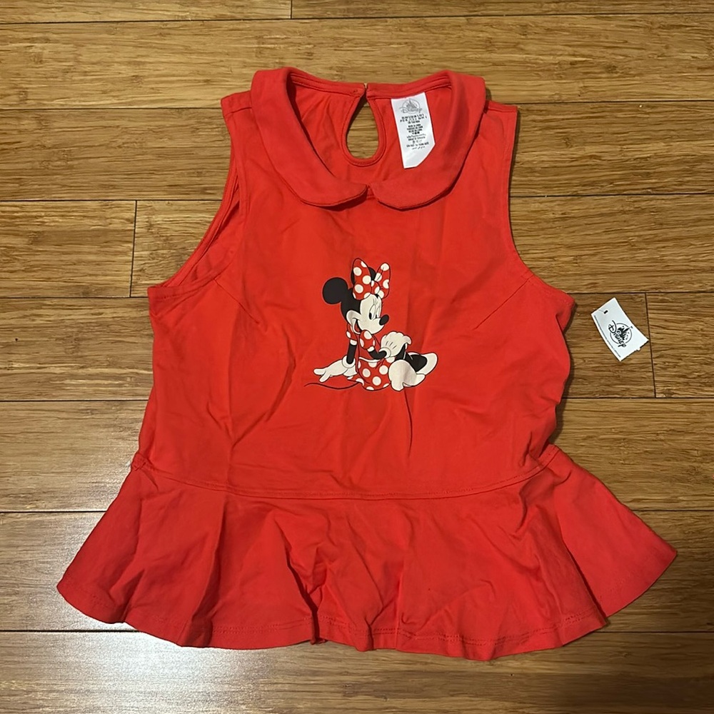 Brand new with tags Minnie Mouse Peplum Top Size S